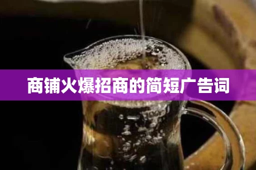 商铺火爆招商的简短广告词