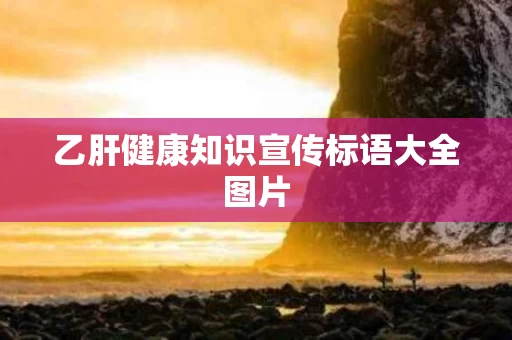 乙肝健康知识宣传标语大全图片