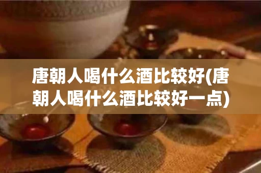 唐朝人喝什么酒比较好(唐朝人喝什么酒比较好一点)
