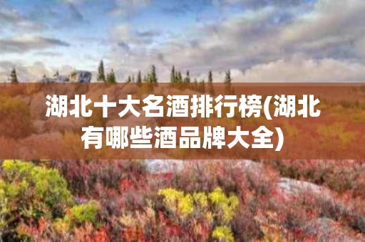 湖北十大名酒排行榜(湖北有哪些酒品牌大全)