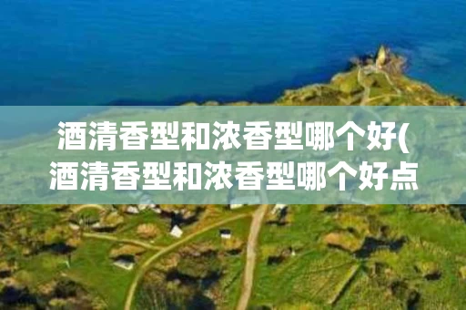 酒清香型和浓香型哪个好(酒清香型和浓香型哪个好点)