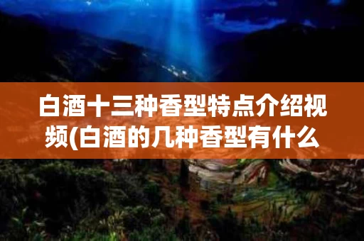 白酒十三种香型特点介绍视频(白酒的几种香型有什么区别)