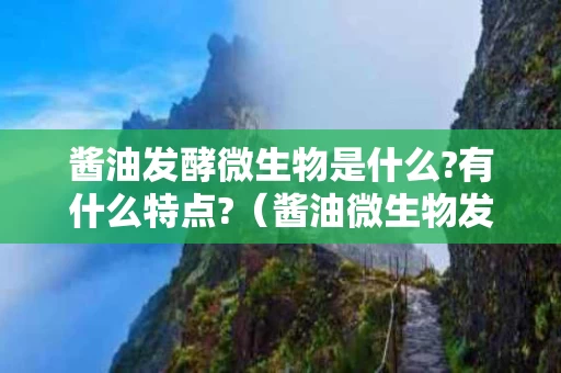 酱油发酵微生物是什么?有什么特点?（酱油微生物发酵过程）