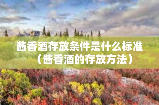 酱香酒存放条件是什么标准（酱香酒的存放方法）