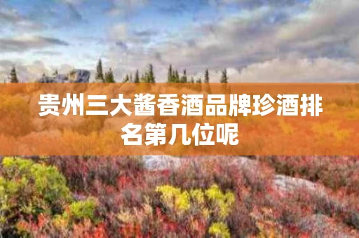 贵州三大酱香酒品牌珍酒排名第几位呢