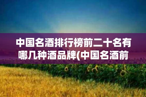 中国名酒排行榜前二十名有哪几种酒品牌(中国名酒前30简单介绍一下排名前30的中国名酒)
