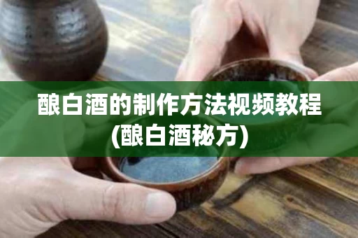 酿白酒的制作方法视频教程(酿白酒秘方)