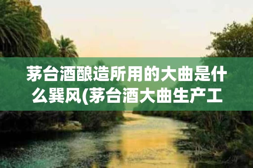 茅台酒酿造所用的大曲是什么巽风(茅台酒大曲生产工艺)