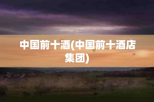 中国前十酒(中国前十酒店集团)