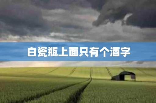 白瓷瓶上面只有个酒字