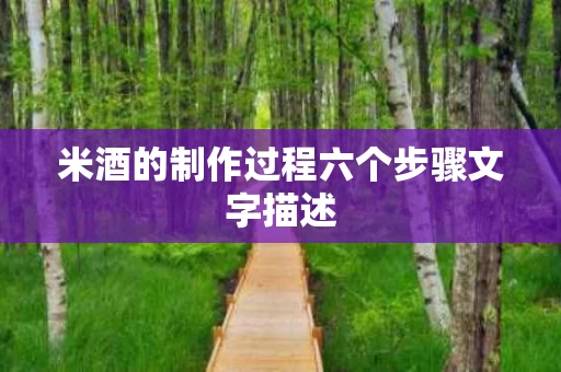 米酒的制作过程六个步骤文字描述