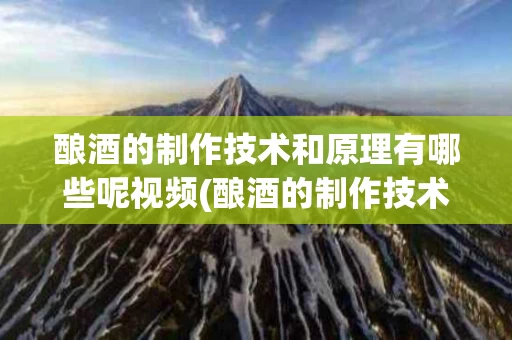 酿酒的制作技术和原理有哪些呢视频(酿酒的制作技术和原理有哪些呢视频讲解)