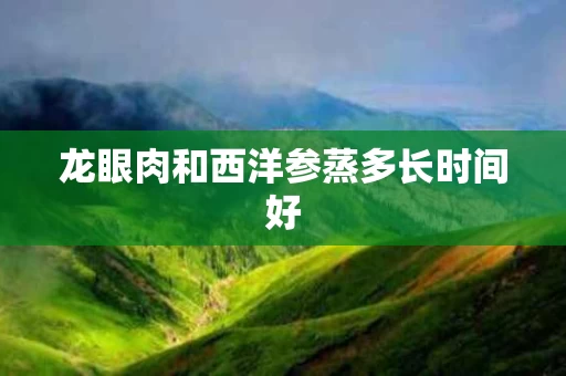 龙眼肉和西洋参蒸多长时间好