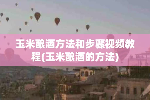 玉米酿酒方法和步骤视频教程(玉米酿酒的方法)