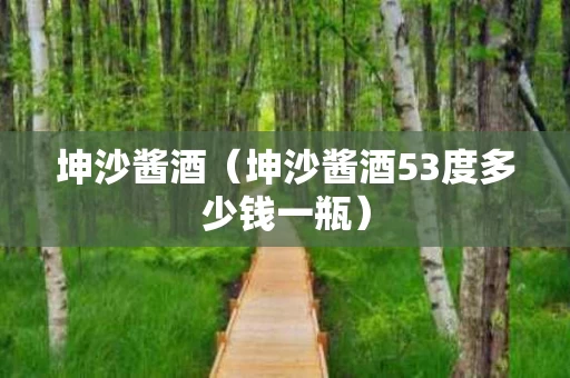 坤沙酱酒（坤沙酱酒53度多少钱一瓶）