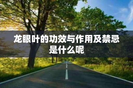 龙眼叶的功效与作用及禁忌是什么呢