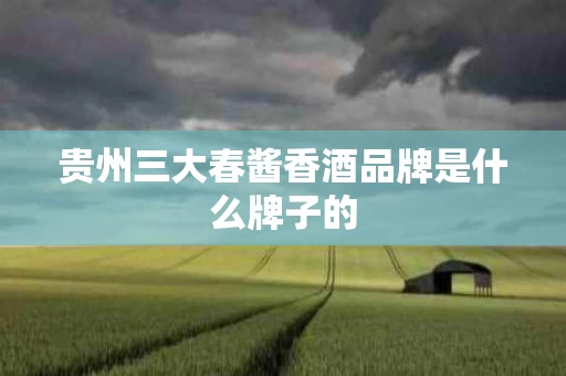 贵州三大春酱香酒品牌是什么牌子的