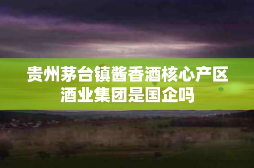 贵州茅台镇酱香酒核心产区酒业集团是国企吗