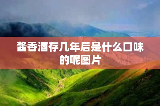 酱香酒存几年后是什么口味的呢图片