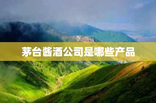 茅台酱酒公司是哪些产品