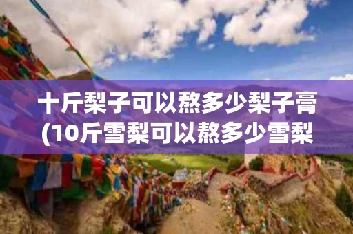 十斤梨子可以熬多少梨子膏(10斤雪梨可以熬多少雪梨膏)
