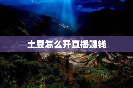 土豆怎么开直播赚钱