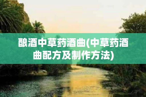 酿酒中草药酒曲(中草药酒曲配方及制作方法)