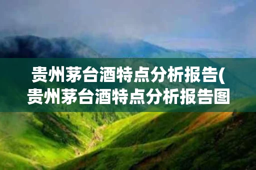 贵州茅台酒特点分析报告(贵州茅台酒特点分析报告图片)