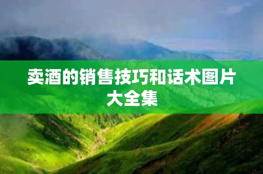 卖酒的销售技巧和话术图片大全集