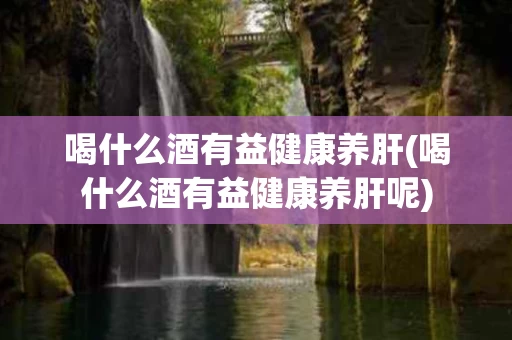 喝什么酒有益健康养肝(喝什么酒有益健康养肝呢)