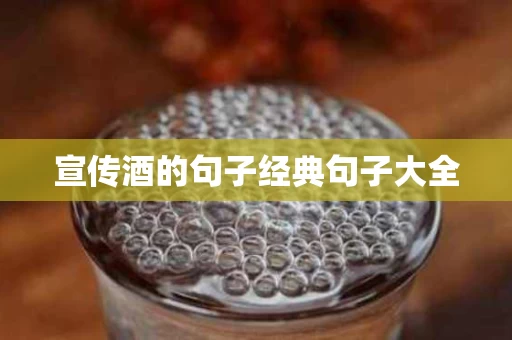 宣传酒的句子经典句子大全