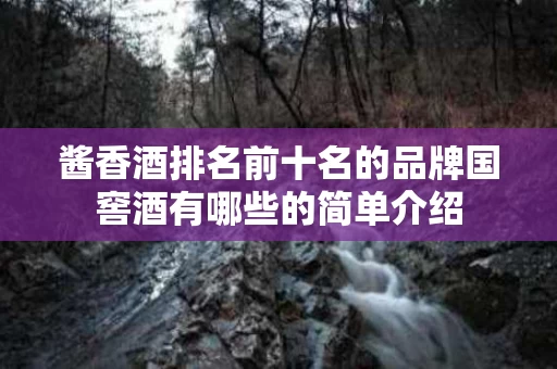 酱香酒排名前十名的品牌国窖酒有哪些的简单介绍