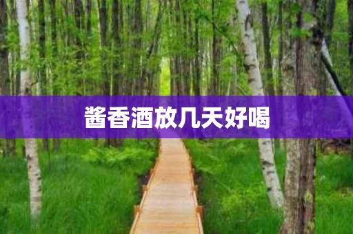 酱香酒放几天好喝