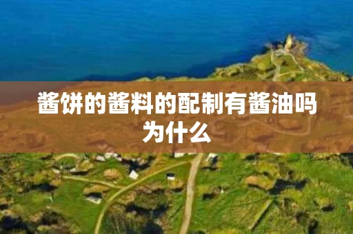 酱饼的酱料的配制有酱油吗为什么