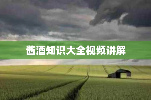 酱酒知识大全视频讲解
