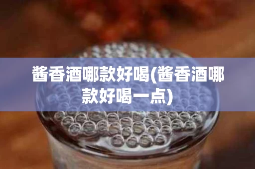 酱香酒哪款好喝(酱香酒哪款好喝一点)