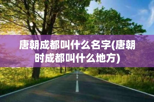 唐朝成都叫什么名字(唐朝时成都叫什么地方)
