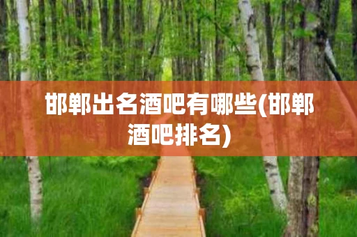 邯郸出名酒吧有哪些(邯郸酒吧排名)