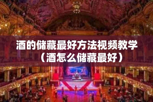 酒的储藏最好方法视频教学（酒怎么储藏最好）
