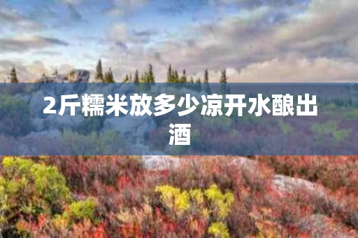 2斤糯米放多少凉开水酿出酒