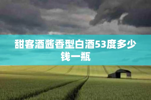 甜客酒酱香型白酒53度多少钱一瓶