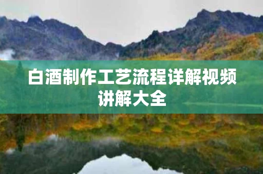 白酒制作工艺流程详解视频讲解大全