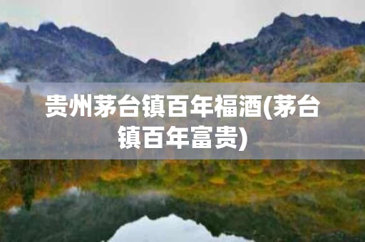 贵州茅台镇百年福酒(茅台镇百年富贵)