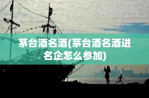 茅台酒名酒(茅台酒名酒进名企怎么参加)