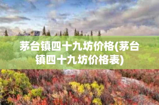 茅台镇四十九坊价格(茅台镇四十九坊价格表)