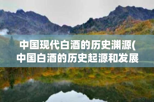 中国现代白酒的历史渊源(中国白酒的历史起源和发展历程)