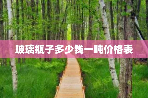 玻璃瓶子多少钱一吨价格表