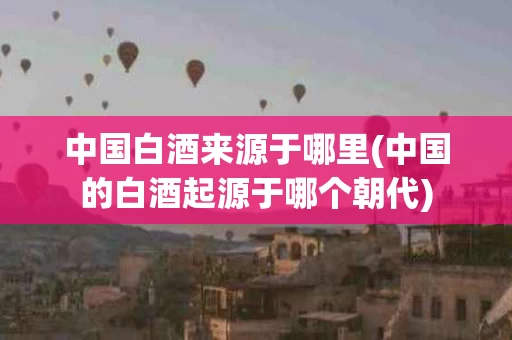 中国白酒来源于哪里(中国的白酒起源于哪个朝代)