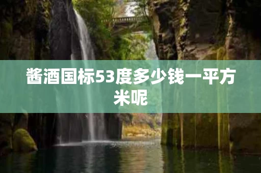 酱酒国标53度多少钱一平方米呢