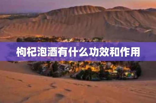 枸杞泡酒有什么功效和作用